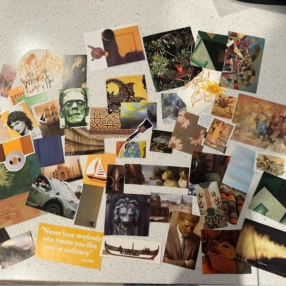 Junk Journal Kit - green&yellow eclectic oddities aesthetic - Picture 12 of 12